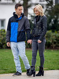 AdsPics presents: Horny blonde babe Zazie Skymm gets fucked raw after a great first date