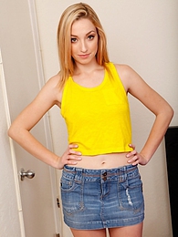 AdsPics presents: Perky breasted Zoey Parker fingering her tight pussy