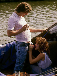 AdsPics presents: Couple get frisky on a boat and decide to have mad wild sex