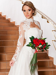 AdsPics presents: Czech bride Angel Piaff gets banged in a laundry room after posing in lingerie