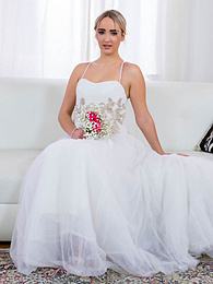 AdsPics presents: Blonde bride Anna Khara has sex with the groom and a photographer at once