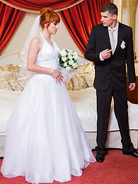 AdsPics presents: Redhead Czech bride Lucy Bell getting double fucked on her wedding day