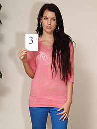 AdsPics presents: Intriguing teen Angela A gets naked in a casting and shows her hot ass and pussy