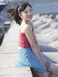 AdsPics presents: Asian teen Chisaki Morito demonstrates her tiny tits and demonstrates her exposed body outdoors