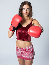 AdsPics presents: Sexy Ukrainian belle Oxana Chic strips off her clothes and poses nude in a gym